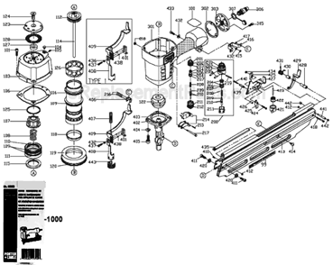 Part Location Diagram of 886439 DeWALT SPRING